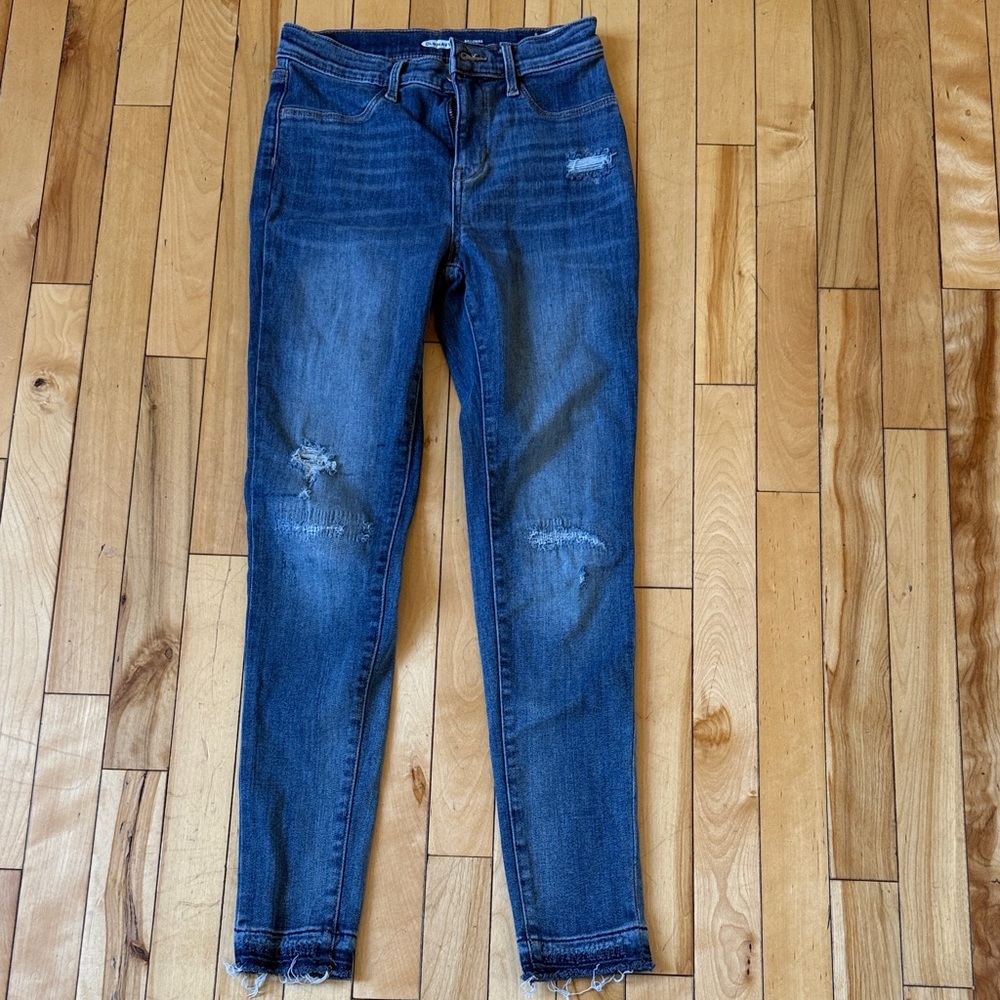 Girls Skinny Distressed Jeans